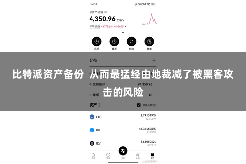 比特派资产备份  从而最猛经由地裁减了被黑客攻击的风险