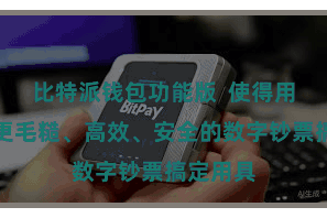 比特派钱包功能版  使得用户需要更毛糙、高效、安全的数字钞票搞定用具